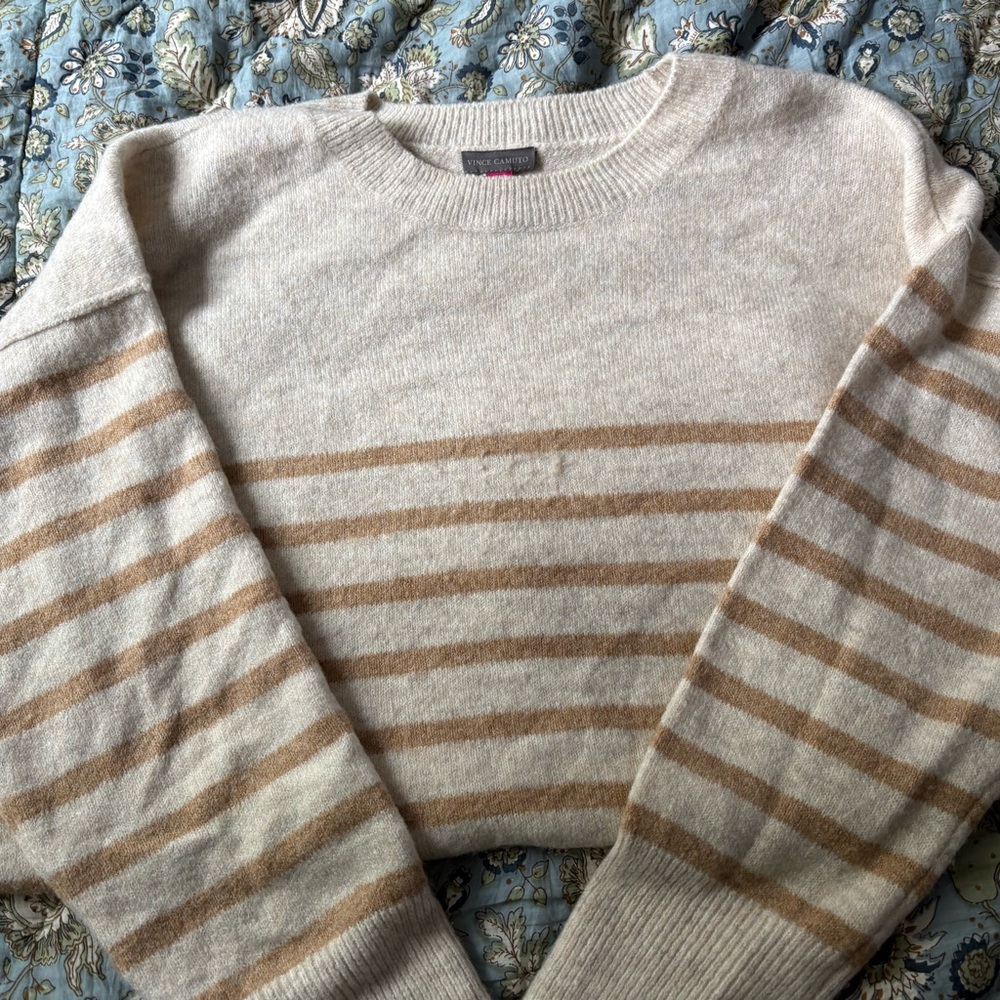 Vince Camuto Cream Knit Sweater